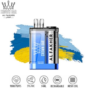 Al Fakher Crown Bar 9000 - Blue Razz Lemonade 💨 ‣ 15€👍