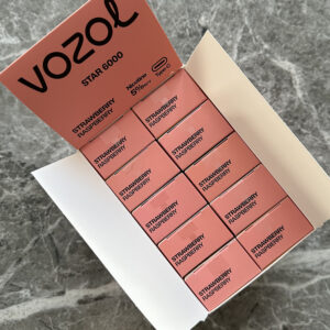 Vozol Star 6000 Strawberry Raspberry 💨 ‣ Only 14€👍