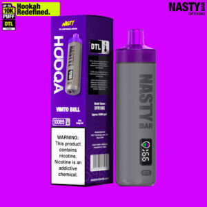 NASTY Hooqa DFR10Ki Vimto Bull 💨 ‣ Disposable Vape 👍